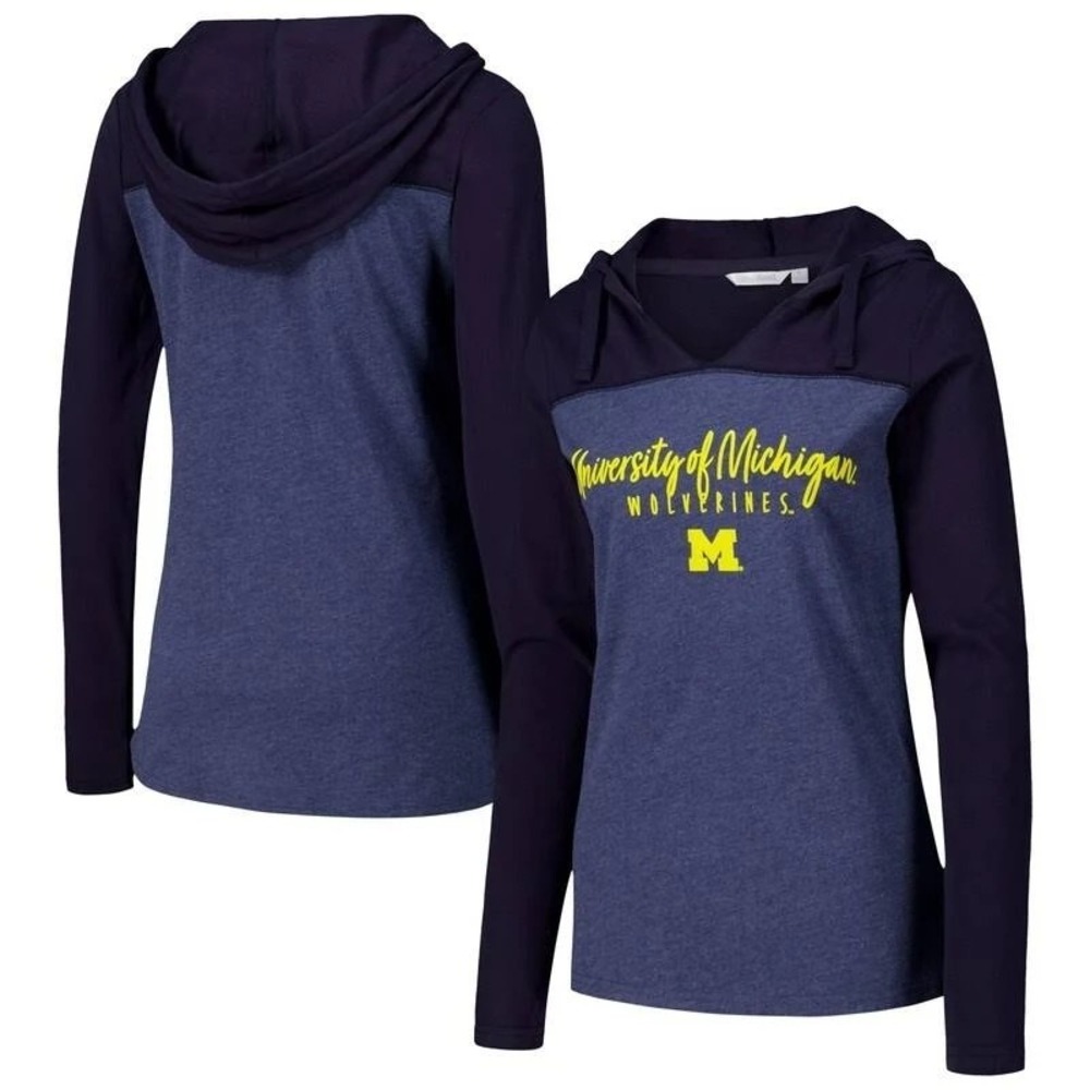 University of Michigan Wolverines Women's Medium Navy Blue Hoodie Camp David